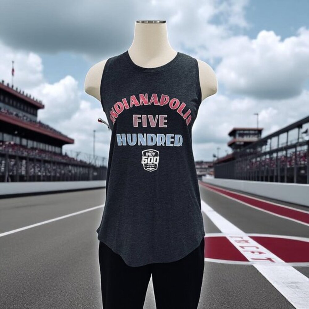 Indy 500 2024‎ Tank Top Womens Camp David Racerback Graphic Tee Small NWT